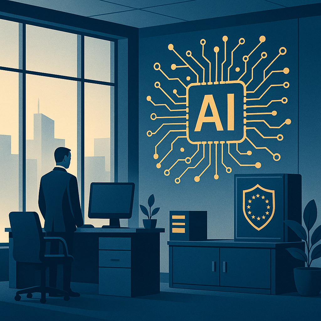 AI Governance and EU AI Act compliance illustration
